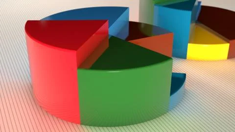 3d graphic chart Stock Illustration