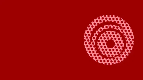 3D Graphic design on the right side that changes color as it rotates clockwise Video stock 115523904
