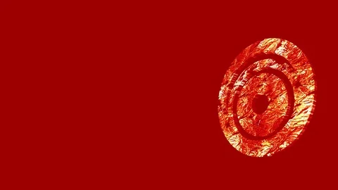 3D Graphic design on the right side that changes color as it rotates clockwise Stock Footage 115523924