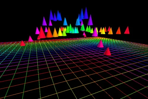 3D Graphical Equalizer NTSC Video stock 776670