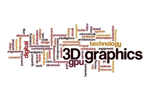 3D graphics cloud concept Stock Illustration