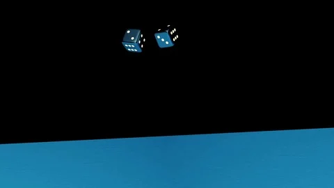 3d graphics thrown dice 2x2 Stock Footage 113084126