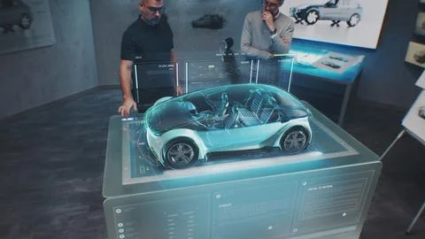 3D graphics of vehicle high-tech developing 写真素材