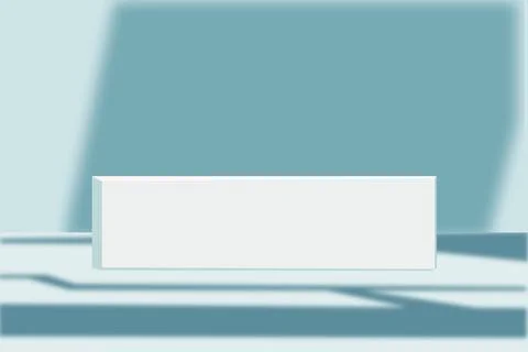3d gray background product display podium with shadow platform. Stock Illustration