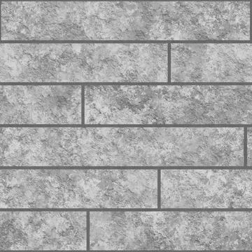 3D Gray brick seamless pattern Stock Photos