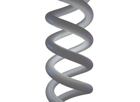 3d gray spiral. 3d rendering. Stock Illustration