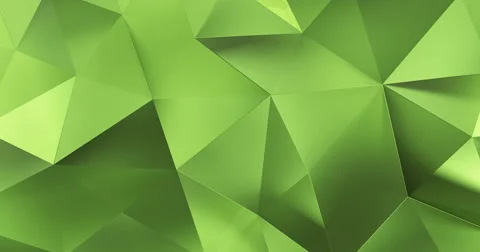 3d green abstract geometric polygon surface motion background loop 4k 스톡 동영상 66414763