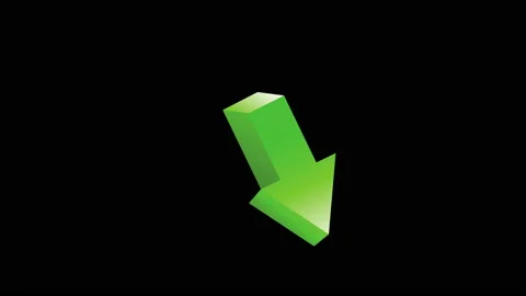 3d green arrow Stock Footage 171192845