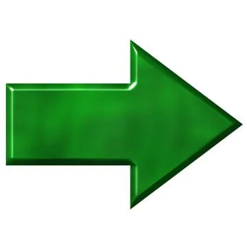 3D Green Arrow Stock Illustration