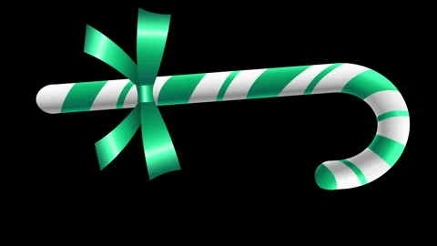 3d green candy canesmov Stock Footage 255601898