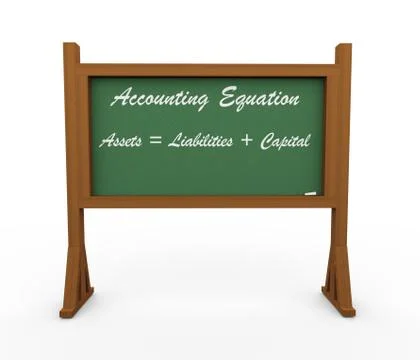 3d green chalk board Stock Illustration