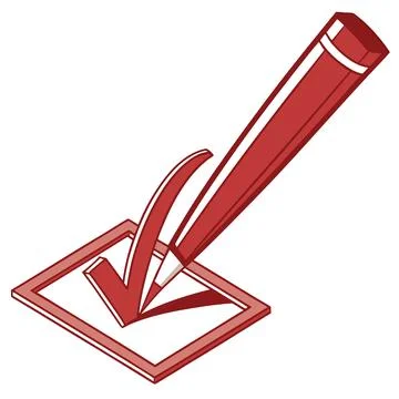 3D Green Check Mark Icon Success Symbol Stock Illustration