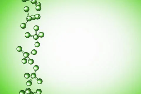 3d green genetics Science technology. Pharmacy and Cell, molecule concept Stock Illustration