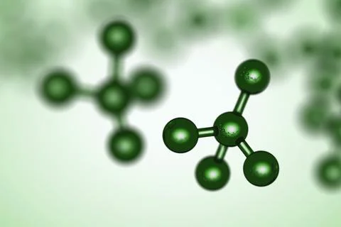 3d green genetics Science technology. Pharmacy and Cell, molecule concept Illustrazione stock