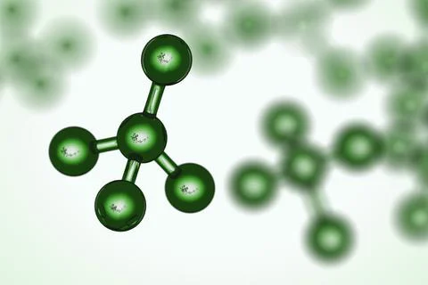 3d green genetics Science technology. Pharmacy and Cell, molecule concept Stock Illustration