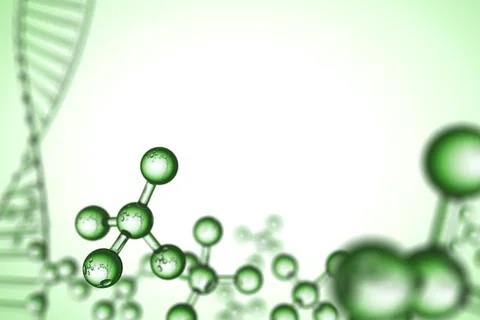 3d green genetics Science technology. Pharmacy and Cell, molecule concept Stock Illustration