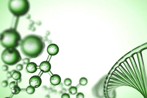 3d green genetics Science technology. Pharmacy and Cell, molecule concept 스톡 일러스트