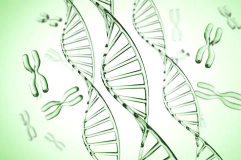 3d green genetics Science technology. Pharmacy and Cell, molecule concept Stock Illustration