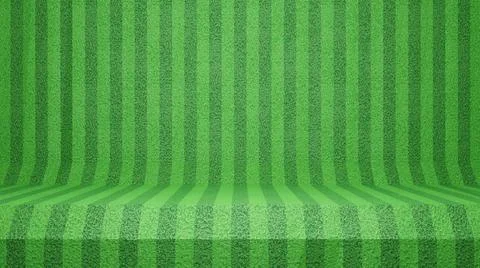 3D Green Grass Lines Background Concept, Grass Extruded Vertical Lines 스톡 일러스트