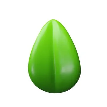 3d green leaf. Stock Illustration