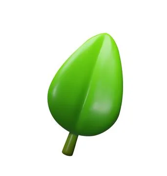 3d green leaf. Stock Illustration