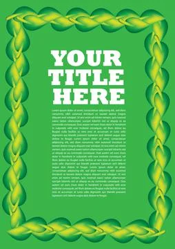 3D Green leaves abstract layout with infographics design 스톡 일러스트