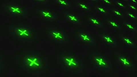 3D Green plus Pattern for Video Background Stock Footage