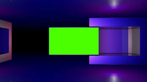 3d green screen (alpha) is moved Stock Footage 25496118