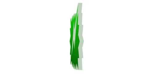 3d green speech ballon icon rotated loopable animation white background Stock Footage 265546870