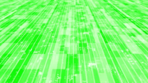 3D green striped box pattern moving technology cyberspace background Stock Footage 272430088