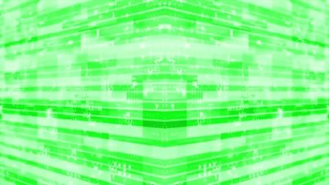 3D green striped box pattern moving technology cyberspace background Stock Footage 272431942