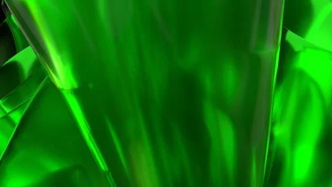 3D green translucent abstract wave wallpaper background. Shiny curved organ.. Illustrazione stock