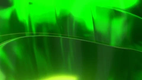 3D green translucent abstract wave wallpaper background. Shiny curved organ.. Illustrazione stock