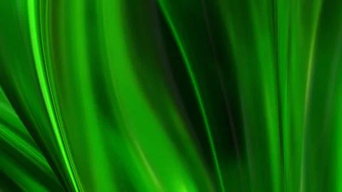 3D green translucent abstract wave wallpaper background. Shiny curved organ.. Stockillustratie