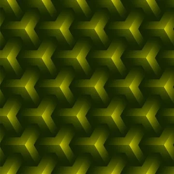 3D Green Y Shape Pattern Background. Stock Illustration