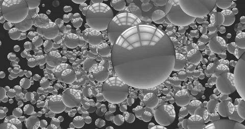 3D Grey Balls Background  Stock Footage 140177753