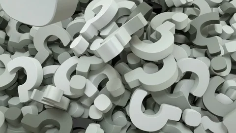 3d grey question marks falling background Stock Footage 116421871