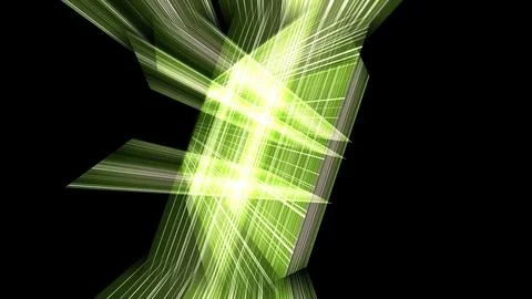 3d grid lines with light rays Stock Photos