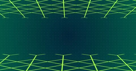 3D grid lines moving in a weird fashion technology big-data analysis bg. Mo.. Illustrazione stock