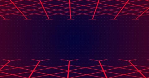 3D grid lines moving in a weird fashion technology big-data analysis bg. Mo.. Illustrazione stock