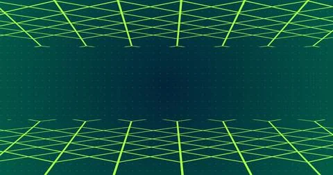 3D grid lines moving in a weird fashion technology big-data analysis bg. Mo.. Illustrazione stock
