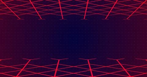 3D grid lines moving in a weird fashion technology big-data analysis bg. Mo.. Illustrazione stock