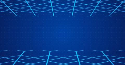 3D grid lines moving in a weird fashion technology big-data analysis bg. Mo.. Illustrazione stock