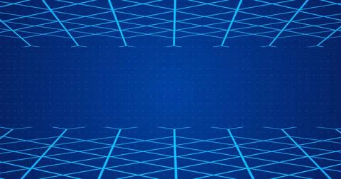 3D grid lines moving in a weird fashion technology big-data analysis bg. Mo.. Illustrazione stock