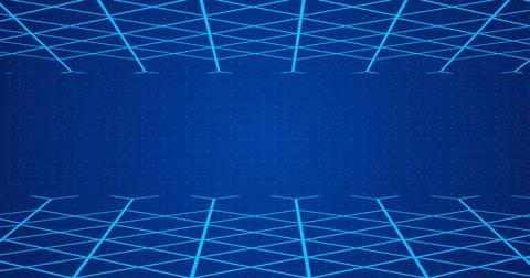 3D grid lines moving in a weird fashion technology big-data analysis bg. Mo.. Illustrazione stock