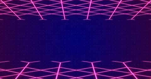 3D grid lines moving in a weird fashion technology big-data analysis bg. Mo.. Illustrazione stock