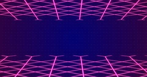 3D grid lines moving in a weird fashion technology big-data analysis bg. Mo.. Illustrazione stock