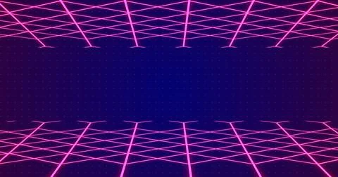 3D grid lines moving in a weird fashion technology big-data analysis bg. Mo.. Illustrazione stock