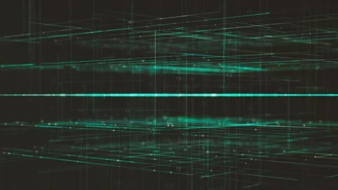 3d Grid Technology Background Stock Footage 274708449