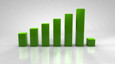 3D Growing Graph/Chart 4K Stock Footage 39832380